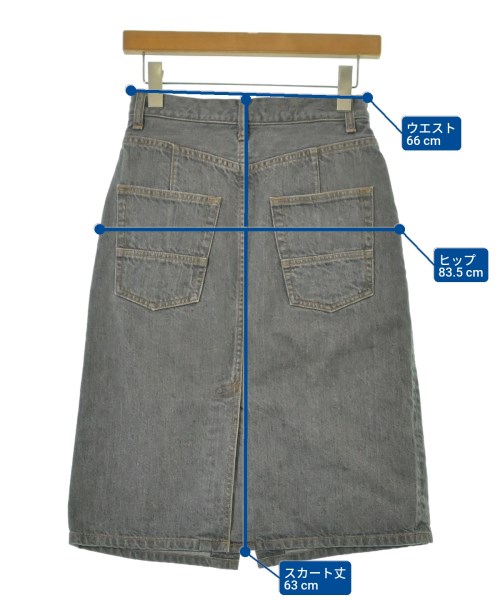 Name.（ネーム）ロング・マキシ丈スカート グレー サイズ:2(M位) レディース/2200664001018