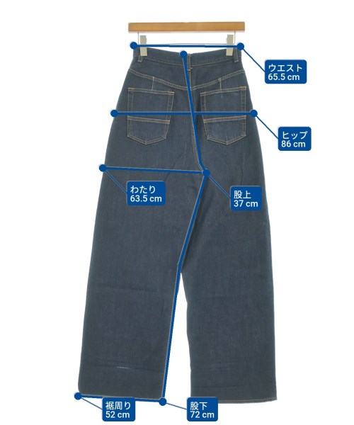 Name.（ネーム）デニムパンツ 青 サイズ:1(S位) レディース/2200663951222