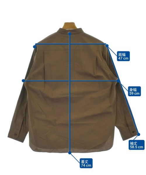 STILL BY HAND（スティルバイハンド）カジュアルシャツ 茶 サイズ:46(M位) メンズ/2200629407138