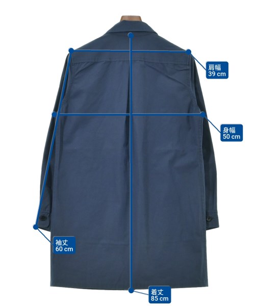 STILL BY HAND（スティルバイハンド）ステンカラーコート 青 サイズ:46(M位) メンズ/2200655229018