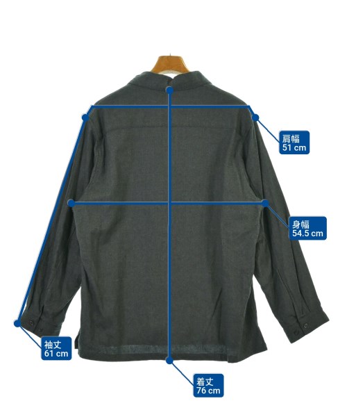 STILL BY HAND（スティルバイハンド）カジュアルシャツ グレー サイズ:46(M位) メンズ/2200647224083