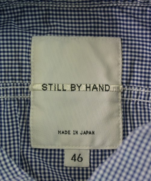 STILL BY HAND（スティルバイハンド）カジュアルシャツ 青 サイズ:46(M位) メンズ/2200645574050