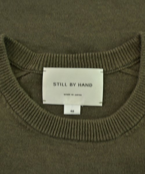 STILL BY HAND（スティルバイハンド）ニット・セーター カーキ サイズ:48(L位) メンズ/2200682276078