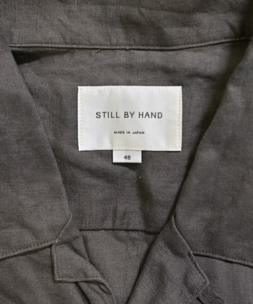 STILL BY HAND（スティルバイハンド）カジュアルシャツ 茶 サイズ:48(L位) メンズ/2200682276351