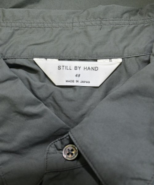 STILL BY HAND（スティルバイハンド）カジュアルシャツ グレー サイズ:48(L位) メンズ/2200682276375