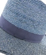 KIJIMA TAKAYUKI（キジマタカユキ）ストローハット 青 サイズ:3(L位) メンズ/2200639158341