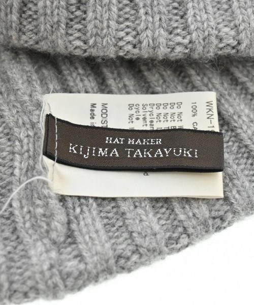 KIJIMA TAKAYUKI（キジマタカユキ）ニットキャップ・ビーニー グレー サイズ:- メンズ/2200640119119