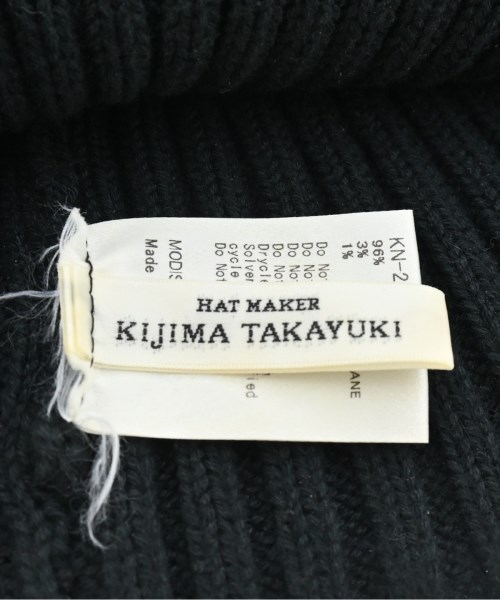 KIJIMA TAKAYUKI（キジマタカユキ）ニットキャップ・ビーニー 黒 サイズ:- メンズ/2200640119126
