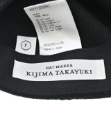 KIJIMA TAKAYUKI（キジマタカユキ）キャップ 黒 サイズ:F メンズ/2200635368904
