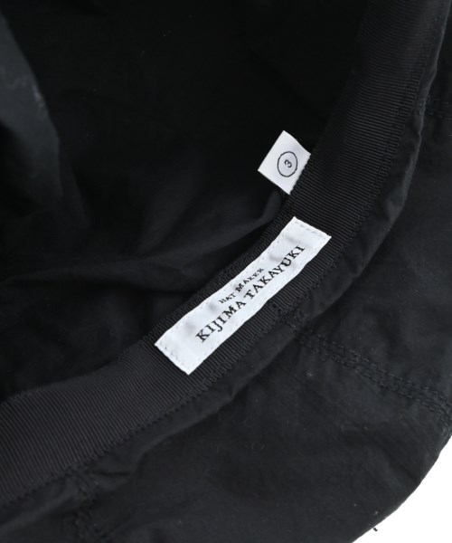 KIJIMA TAKAYUKI（キジマタカユキ）ハンチング・ベレー帽 黒 サイズ:3 メンズ/2200578879666