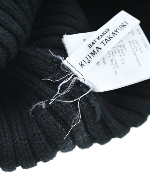 KIJIMA TAKAYUKI（キジマタカユキ）ニットキャップ・ビーニー 黒 サイズ:- メンズ/2200620348119