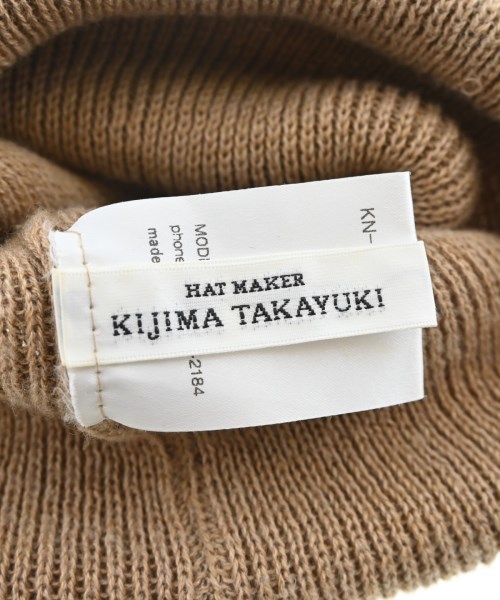 KIJIMA TAKAYUKI（キジマタカユキ）ニットキャップ・ビーニー ベージュ サイズ:- メンズ/2200637905060