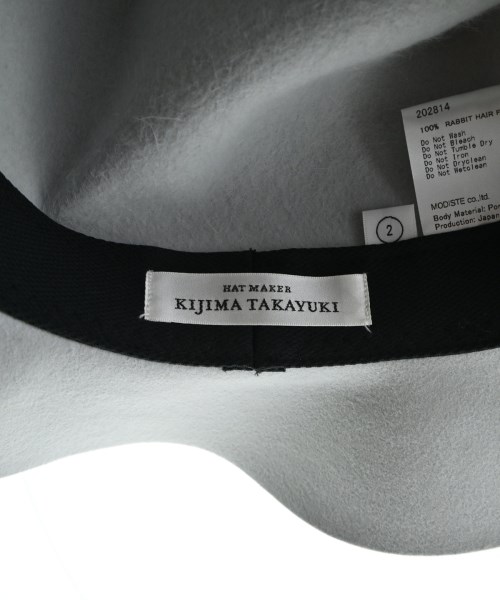 KIJIMA TAKAYUKI（キジマタカユキ）ハット グレー サイズ:2(M位) メンズ/2200647903162