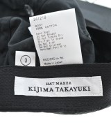 KIJIMA TAKAYUKI（キジマタカユキ）キャップ 黒 サイズ:3 メンズ/2200666292032