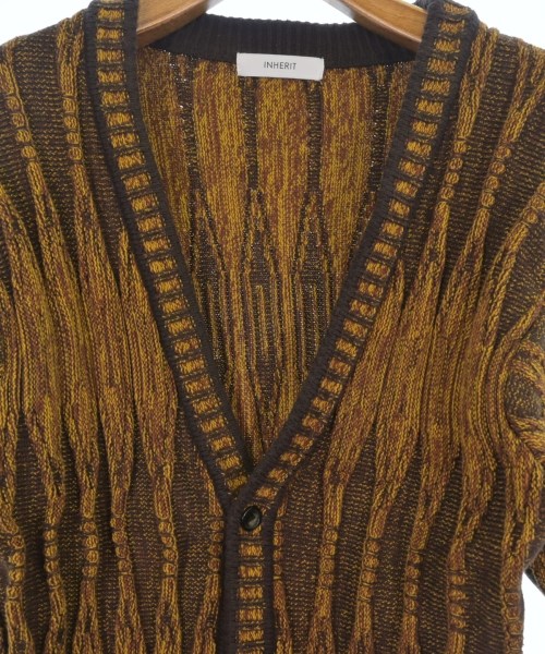 INHERIT（インヘリット）カーディガン 茶 サイズ:M メンズ/2200619335038