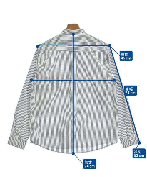 INHERIT（インヘリット）カジュアルシャツ グレー サイズ:L メンズ/2200641478024