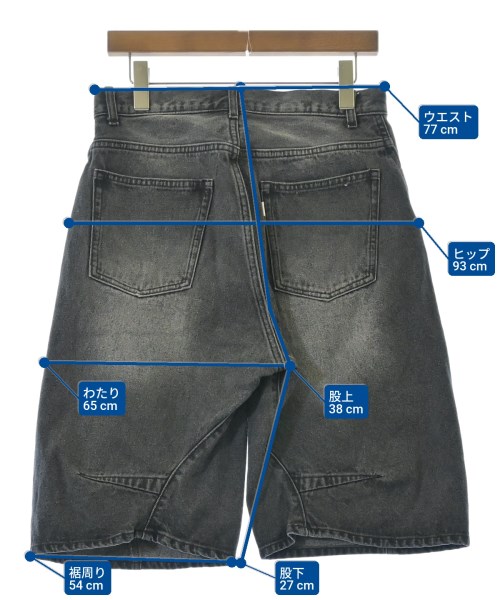 INHERIT（インヘリット）デニムパンツ 黒 サイズ:M レディース/2200634460579