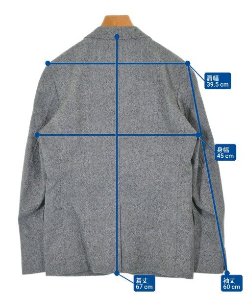 INHERIT（インヘリット）カジュアルジャケット グレー サイズ:S メンズ/2200676016017