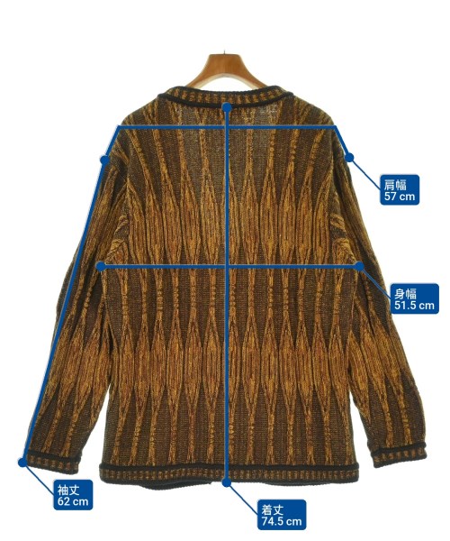 INHERIT（インヘリット）カーディガン 茶 サイズ:L メンズ/2200673843128