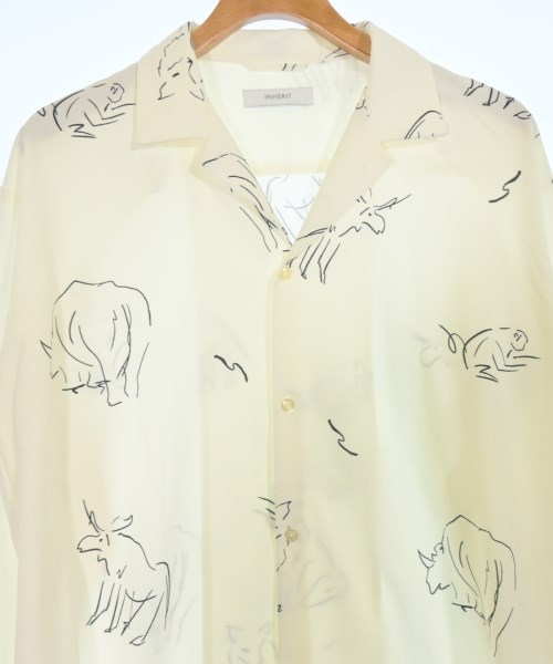 INHERIT（インヘリット）カジュアルシャツ 白 サイズ:L メンズ/2200679186045