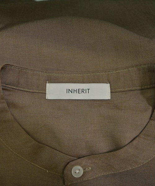 INHERIT（インヘリット）カジュアルシャツ 茶 サイズ:L メンズ/2200648194064