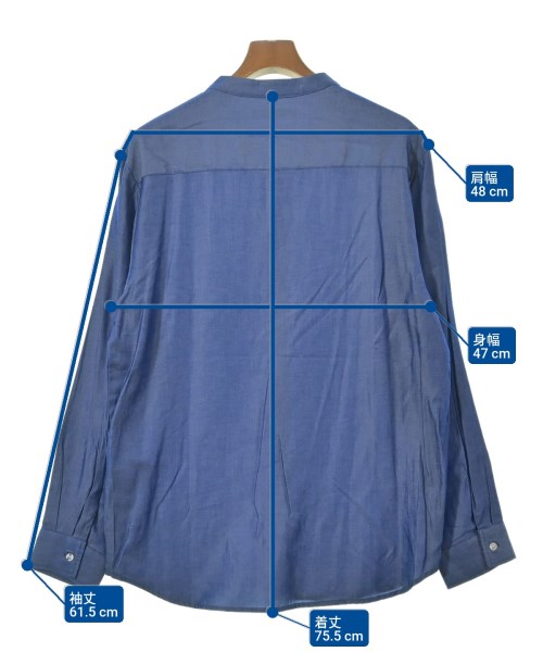 INHERIT（インヘリット）カジュアルシャツ 青 サイズ:L メンズ/2200648194071