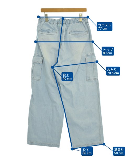 INHERIT（インヘリット）デニムパンツ 青 サイズ:L メンズ/2200647307144