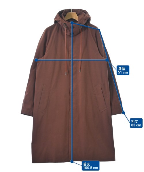 INHERIT（インヘリット）ステンカラーコート 茶 サイズ:M メンズ/2200660895062