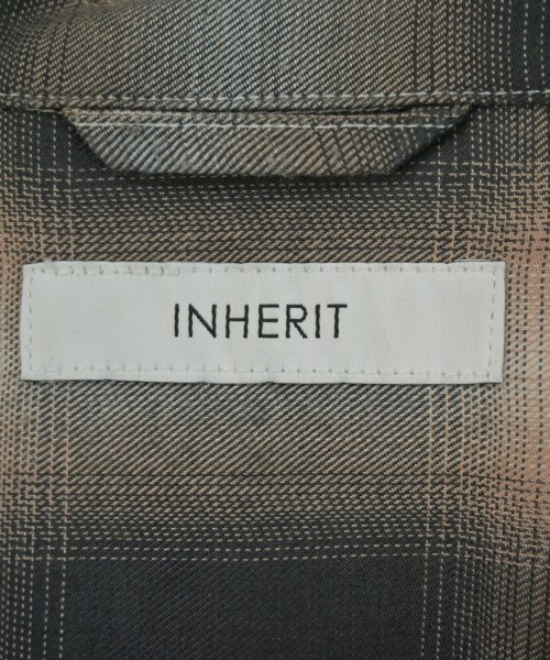 INHERIT（インヘリット）カジュアルシャツ 黒 サイズ:L メンズ/2200728598041