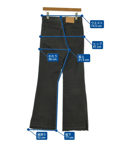 Lui's（ルイス）デニムパンツ 黒 サイズ:28(S位) メンズ/2200615429014