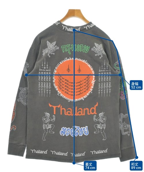 Lui's（ルイス）Tシャツ・カットソー グレー サイズ:1(S位) メンズ/2200715603017