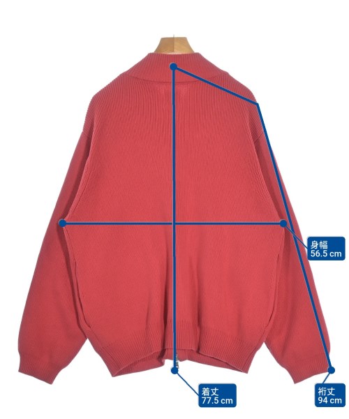 Lui's（ルイス）カーディガン 赤 サイズ:M メンズ/2200662474036