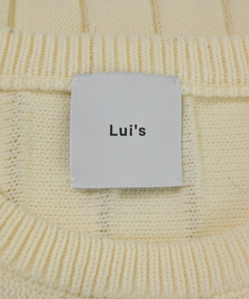 Lui's（ルイス）ニット・セーター 白 サイズ:S メンズ/2200686594024