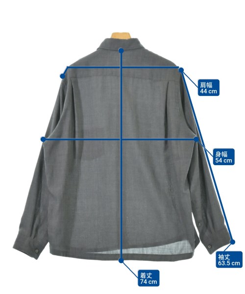 ITTY-BITTY（イッティビッティ）カジュアルシャツ グレー サイズ:4(XL位) メンズ/2200622310015