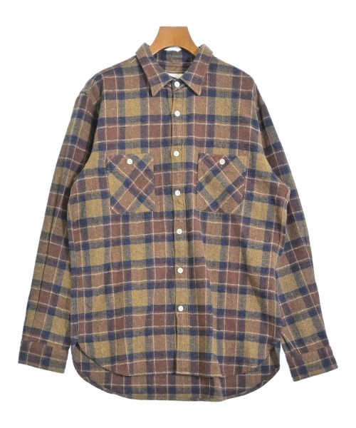 Pilgrim surf+Supply（ピルグリムサーフサプライ）カジュアルシャツ 茶 サイズ:M メンズ/2200674447073