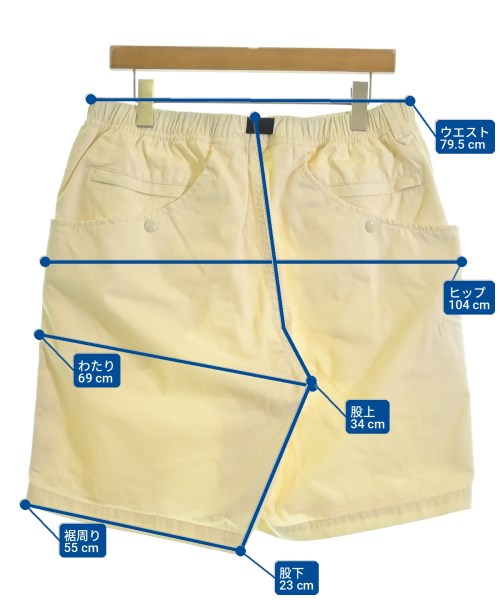 Pilgrim surf+Supply（ピルグリムサーフサプライ）ショートパンツ 白 サイズ:L メンズ/2200703269218