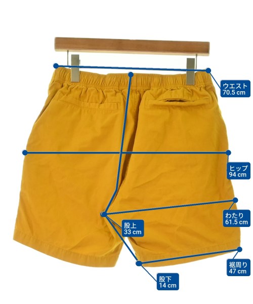 Pilgrim surf+Supply（ピルグリムサーフサプライ）ショートパンツ 黄 サイズ:M メンズ/2200682961349