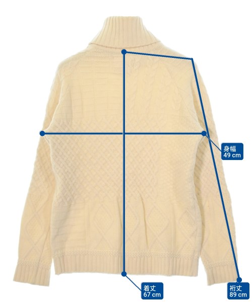 bukht（ブフト）ニット・セーター 白 サイズ:S メンズ/2200672990038