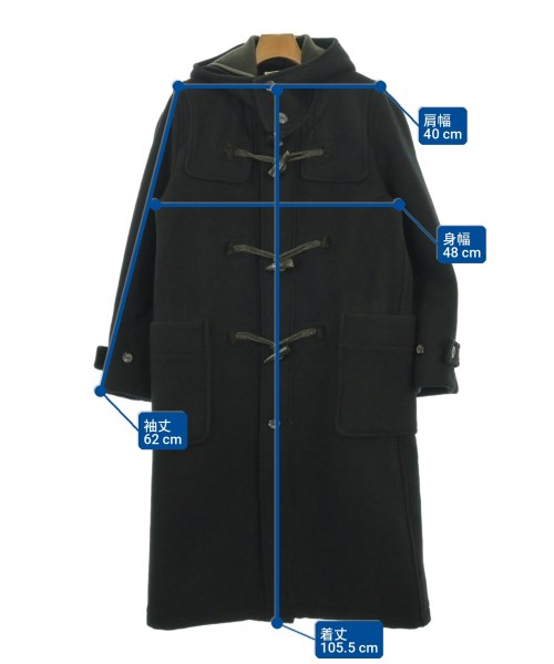 bukht（ブフト）ダッフルコート 黒 サイズ:S メンズ/2200722672013