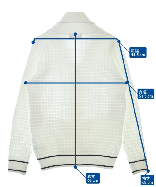 1piu1uguale3（ウノピゥウノウグァーレトレ）カーディガン 白 サイズ:M メンズ/2200643256040