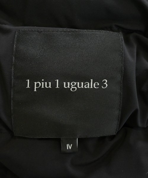 1piu1uguale3（ウノピゥウノウグァーレトレ）ダウンコート 黒 サイズ:4(M位) レディース/2200620183048