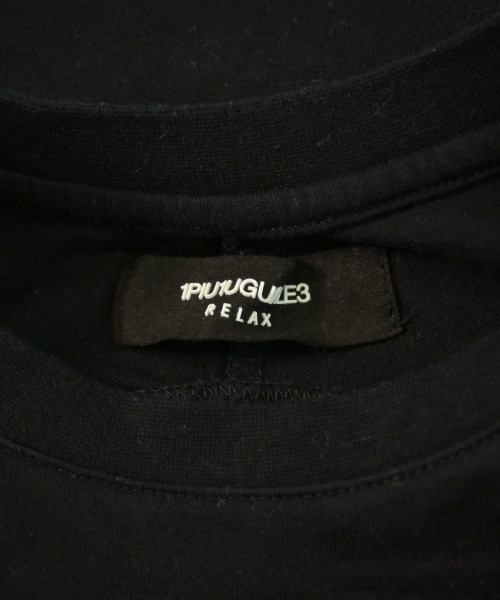 1piu1uguale3（ウノピゥウノウグァーレトレ）Tシャツ・カットソー 黒 サイズ:L メンズ/2200618683710