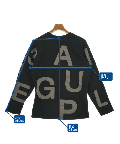 1piu1uguale3（ウノピゥウノウグァーレトレ）Tシャツ・カットソー 黒 サイズ:L メンズ/2200618683710