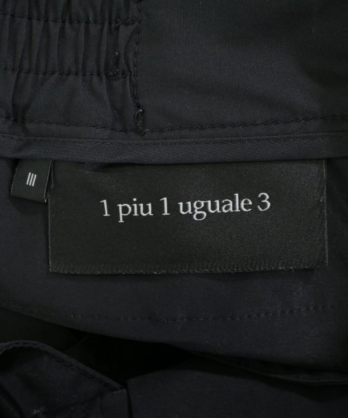 1piu1uguale3（ウノピゥウノウグァーレトレ）クロップドパンツ 黒 サイズ:3(S位) メンズ/2200676255027