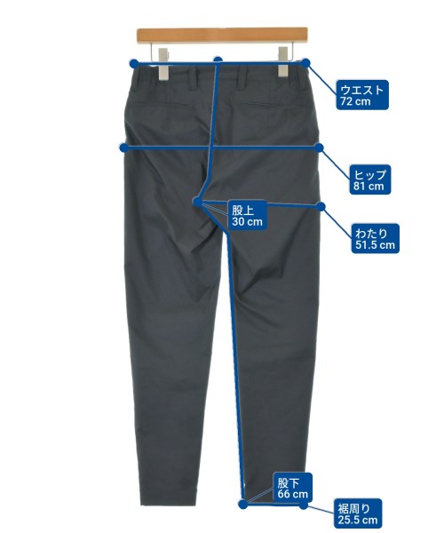 1piu1uguale3（ウノピゥウノウグァーレトレ）クロップドパンツ 黒 サイズ:3(S位) メンズ/2200676255027