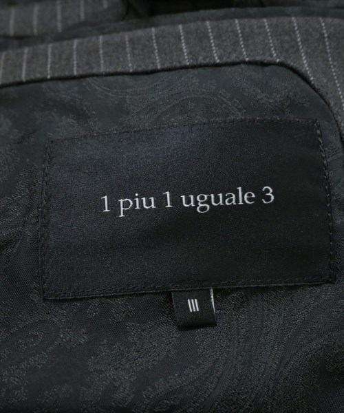 1piu1uguale3（ウノピゥウノウグァーレトレ）カジュアルジャケット グレー サイズ:3(S位) メンズ/2200662286011