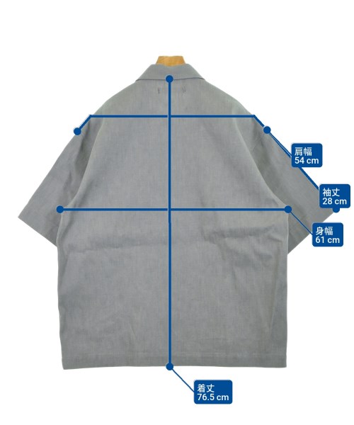 TARO HORIUCHI（タロウホリウチ）カジュアルシャツ グレー サイズ:2(M位) メンズ/2200525046158