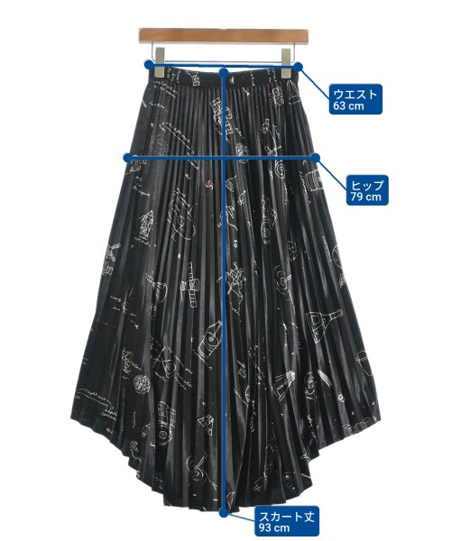 TARO HORIUCHI（タロウホリウチ）ロング・マキシ丈スカート 黒 サイズ:1(S位) レディース/2200664246235