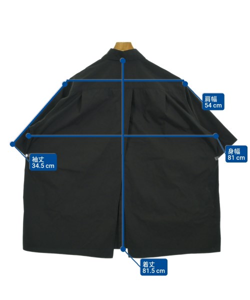 TARO HORIUCHI（タロウホリウチ）カジュアルシャツ 黒 サイズ:2(M位) メンズ/2200644182034