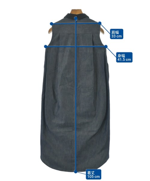 TARO HORIUCHI（タロウホリウチ）ワンピース 紺 サイズ:1(S位) レディース/2200655577072